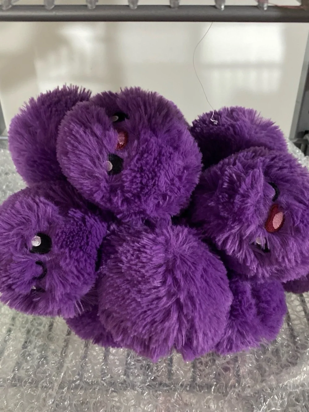 Squishable Purple Pom Cluster Plush Keychain